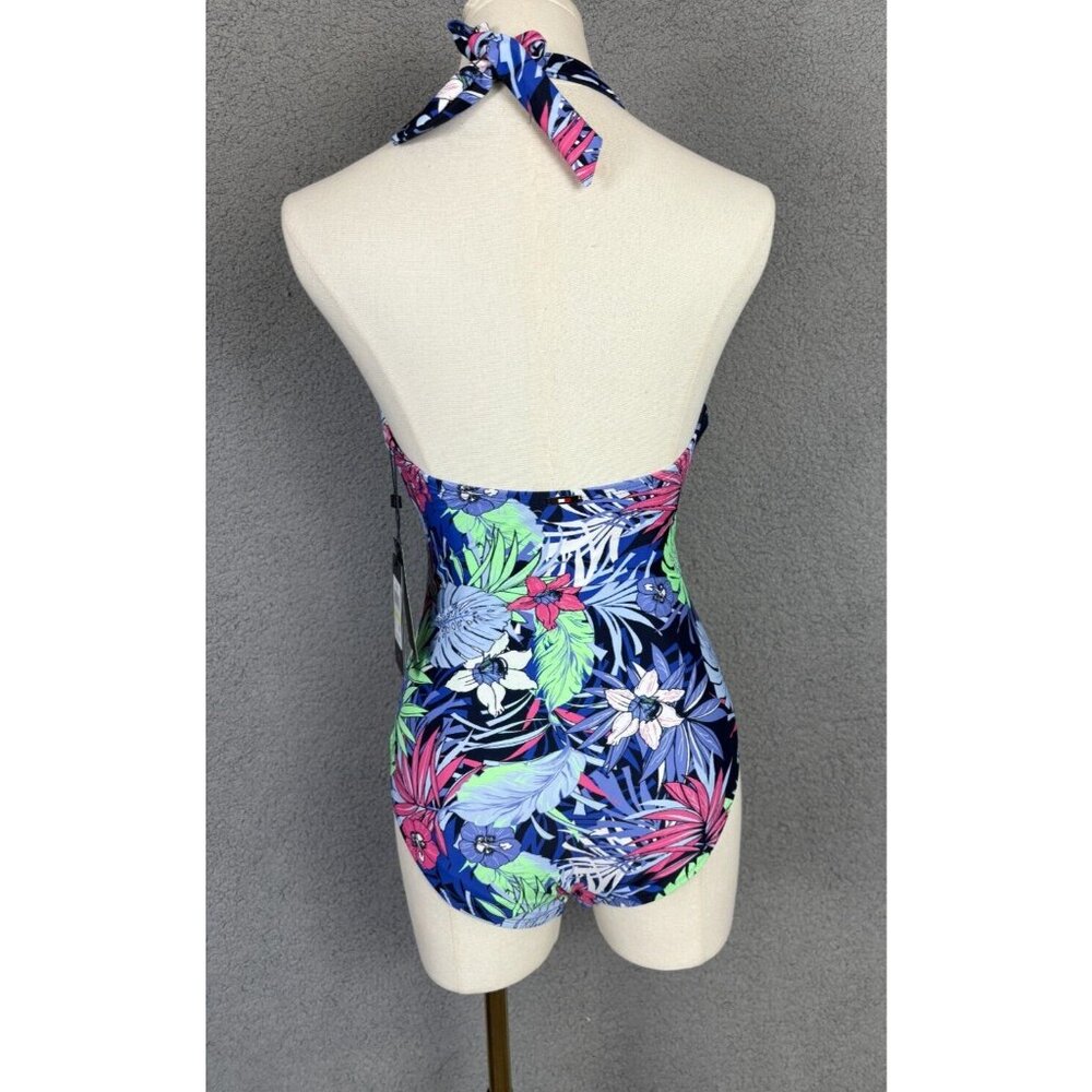 Tommy Hilfiger Women's Tummy-Control Halter One-Piece Swimsuit Multi 4 NWT's. - Picture 4 of 8